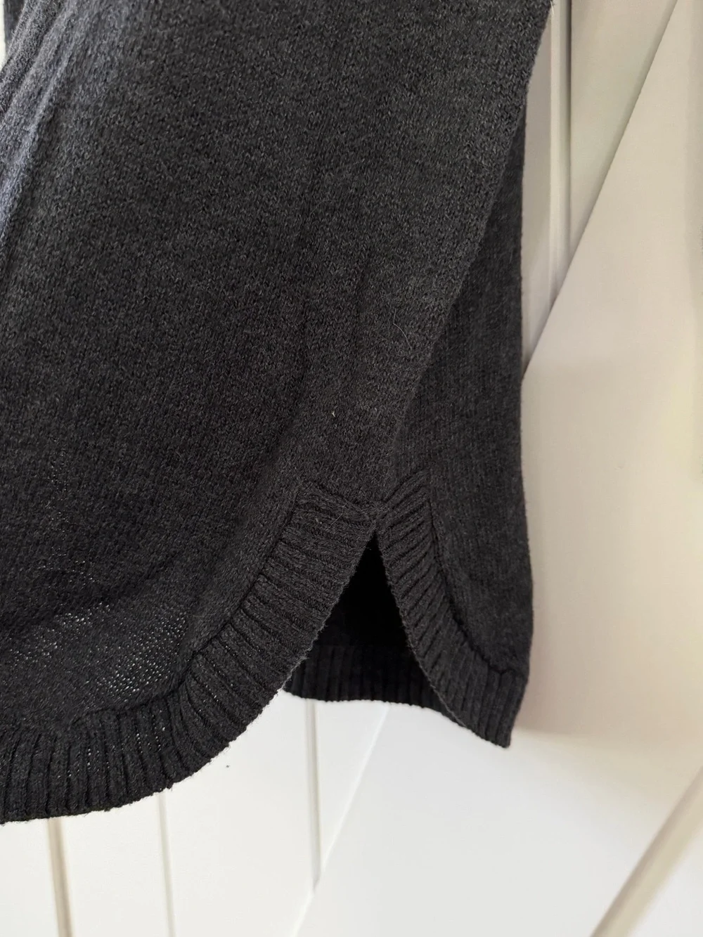 Old Navy Charcoal Gray Knit Boat Neck Pullover Tunic Sweater